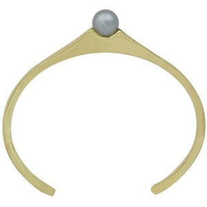 House of harlow 1960 faux pearl cuff bracelet gold